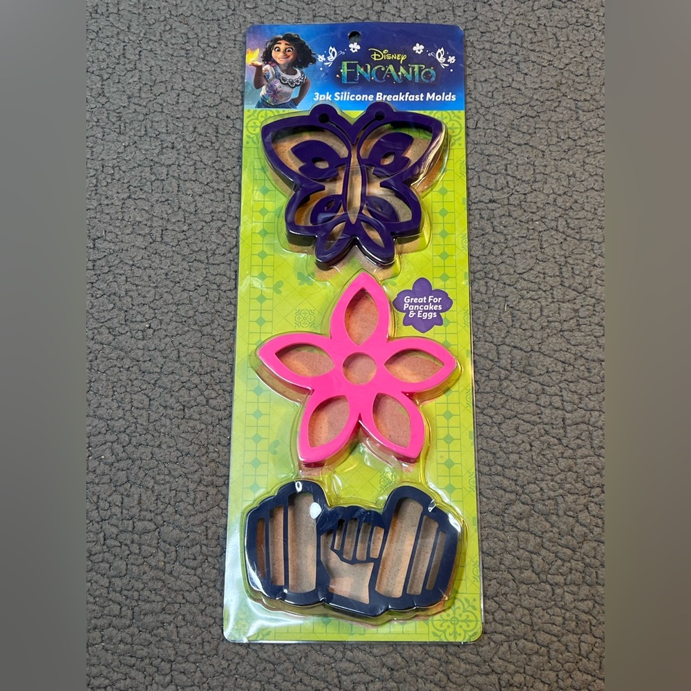 Encanto Disney Silicone Breakfast Molds 3 Pack New In Pack